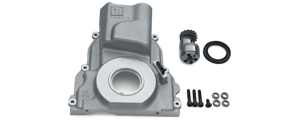 Tapa del distribuidor delantera LS del bloque de motor de cilindros LSX Bowtie para producción serie LS/LT/LSX de Chevrolet Performance