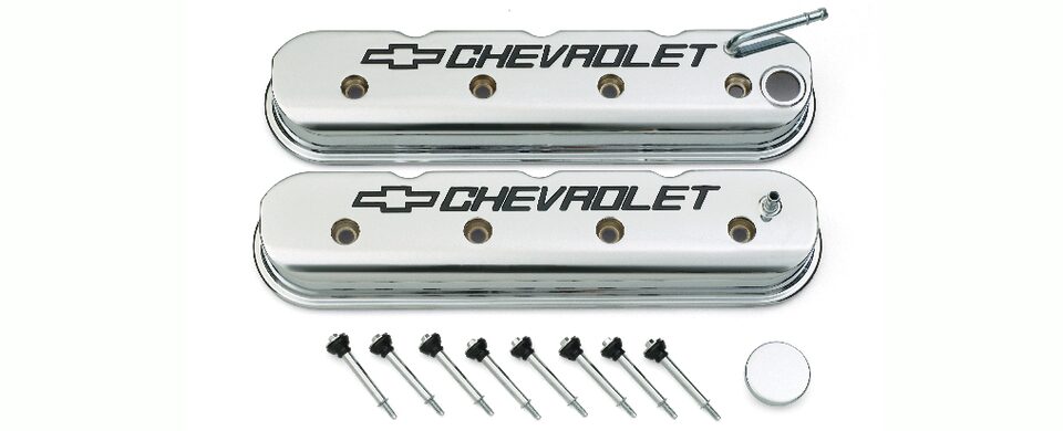 Chevrolet Performance LS Chrome Chevrolet Valve Cover Kit Part No. 19156433