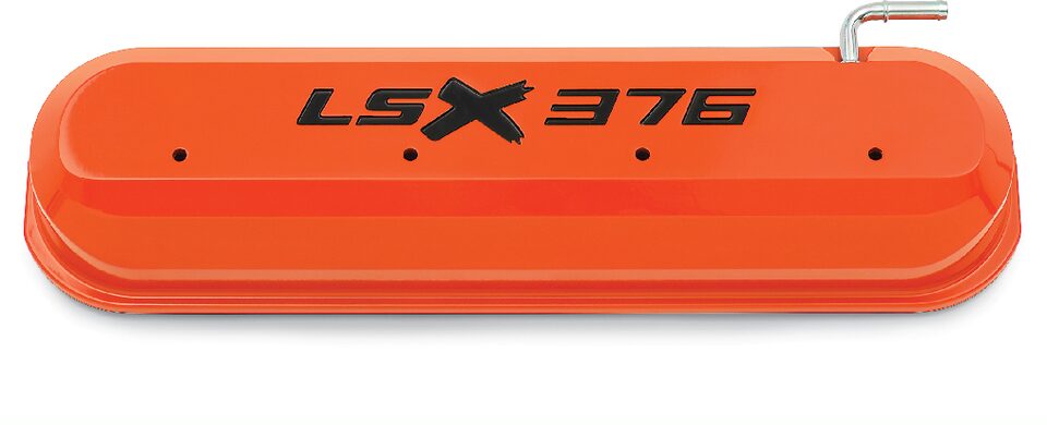 Chevrolet Performance LSX376 Orange/Black Valve Cover Part No. 19332317