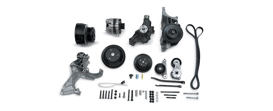 Chevrolet Performance Small-Block Serpentine Accessory Drive Belt System, With Air Conditioning Part No. 12497698