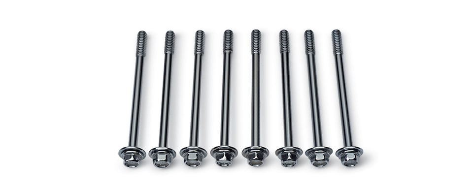 Kit de pernos centrales cromados para tapas de válvulas para bloque pequeño Chevrolet Performance, N.° de parte 12497980
