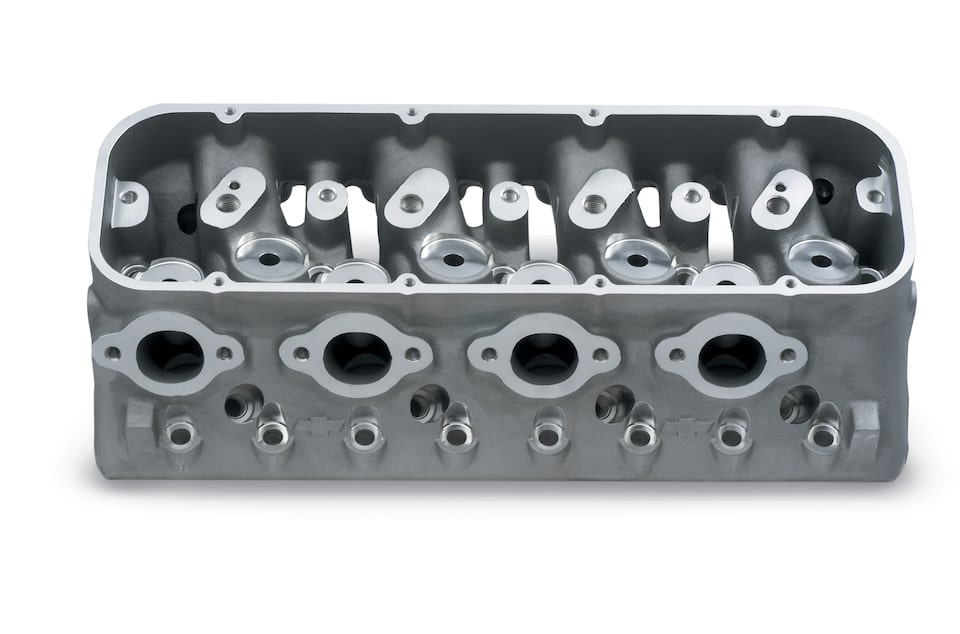Splayed-Valve Aluminum Race Cylinder Heads Chevy Performance