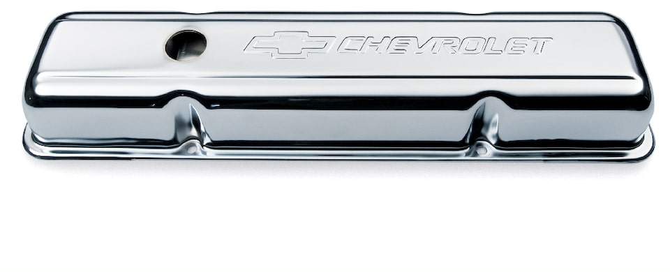 Chevrolet Performance Small-Block Chrome Short Valve Covers Part No. 12341670