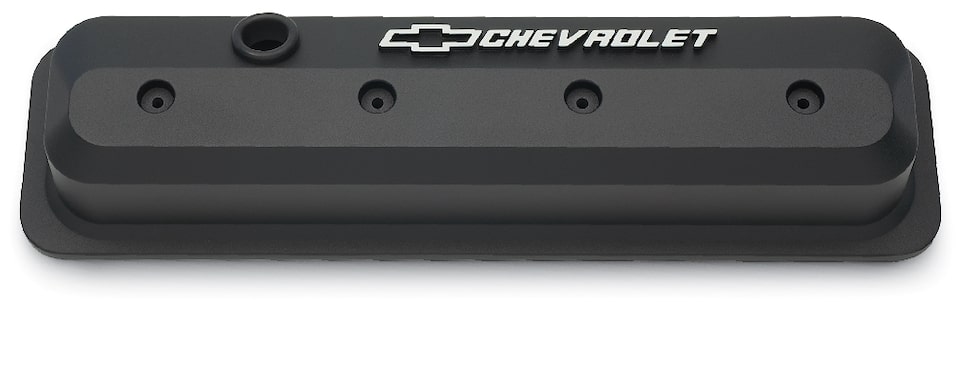 Chevrolet Performance Small-Block Black Slant-Edge Valve Covers Part No. 19351534