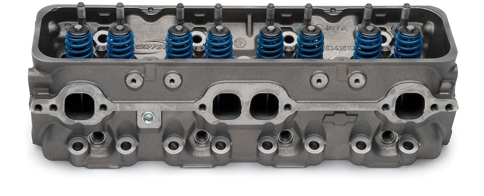 Detalle de culata Vortec Bowtie para bloque pequeño
