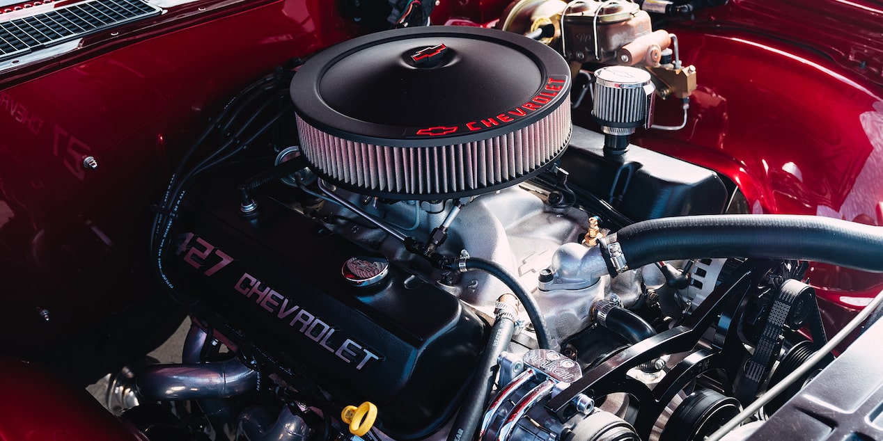 Close Up of a Vehicle Engine