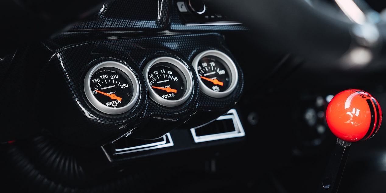 Close Up of a Vintage Vehicle Dashboard