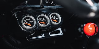 Close Up of a Vintage Vehicle Dashboard