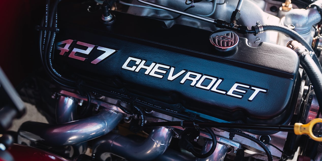 Close Up View of a 427 Chevrolet Engine