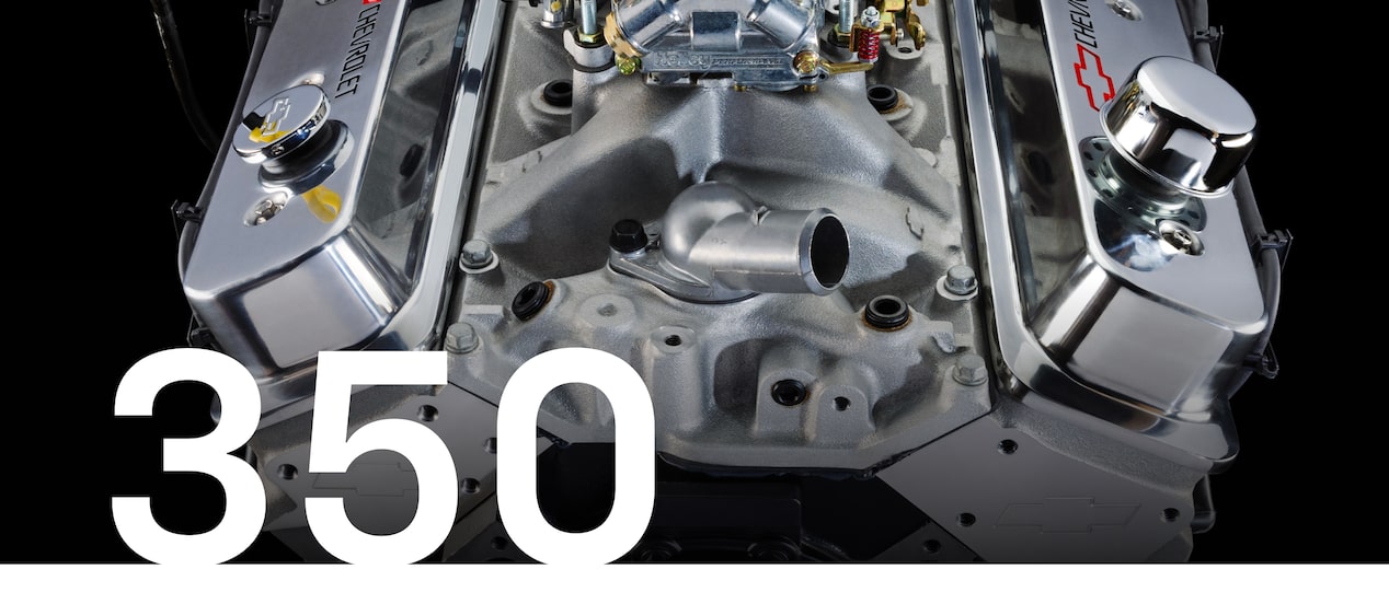 A Chevrolet Performance Parts 350 Crate Engine