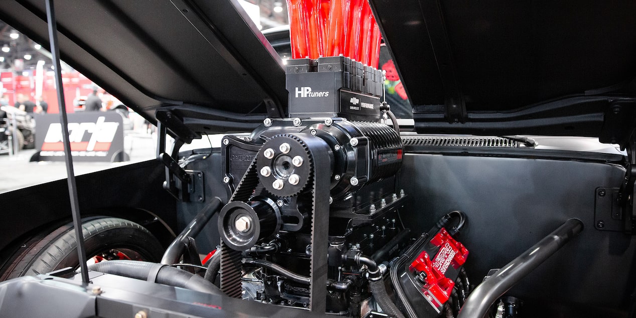 Close Up View of a 1965 Chevrolet C10 Slayer