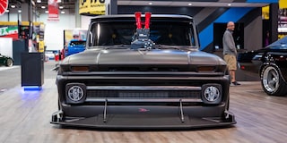 Front View of a 1965 Chevrolet C10 Slayer