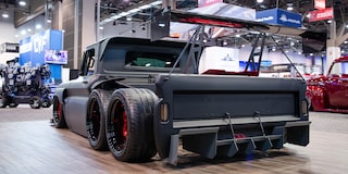 Rear View of a 1965 Chevrolet C10 Slayer