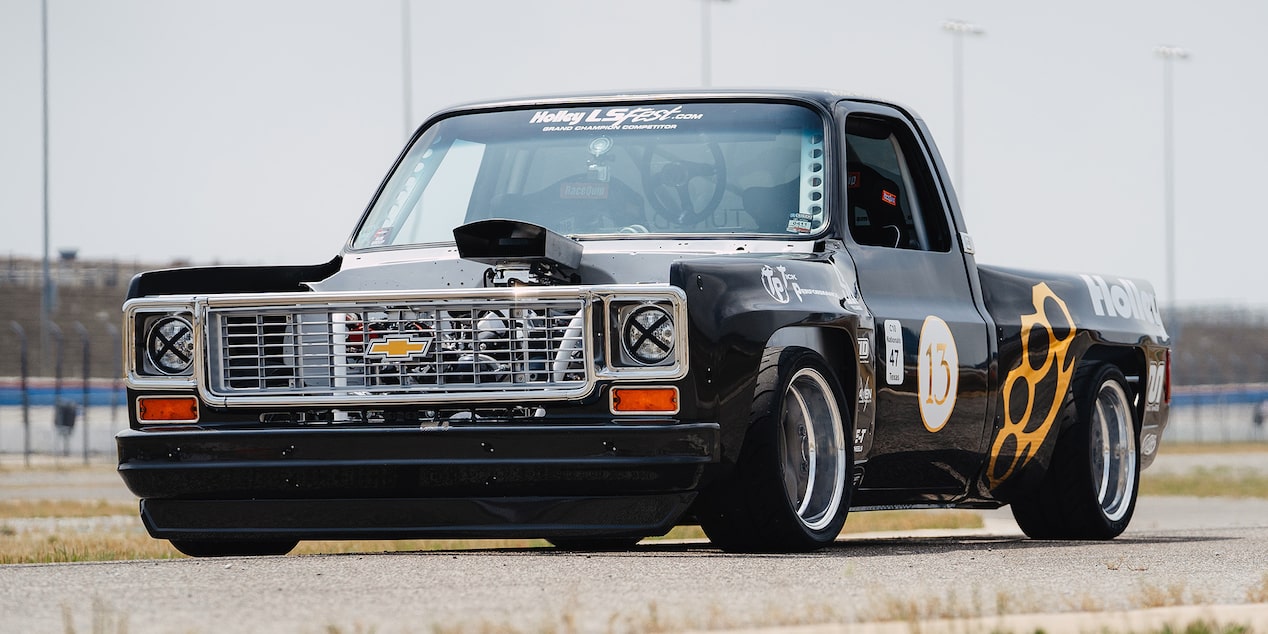 Front View of a 1987 Chevy R10