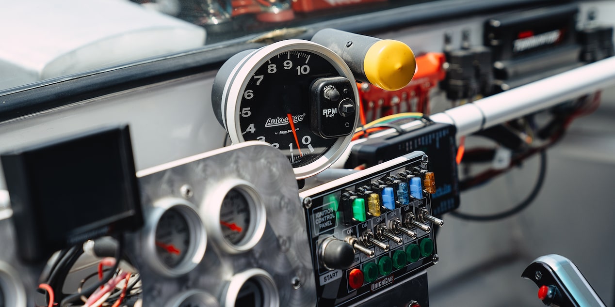 Close Up View of the Cab Inside a 1987 Chevy R10