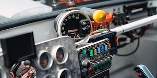 Close Up View of the Cab Inside a 1987 Chevy R10