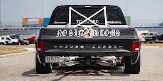 Rear View of a 1987 Chevrolet R10