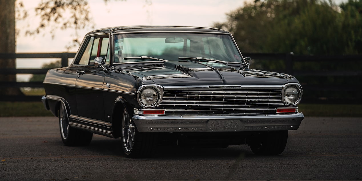 Front Right View of a 1964 Chevy Nova II