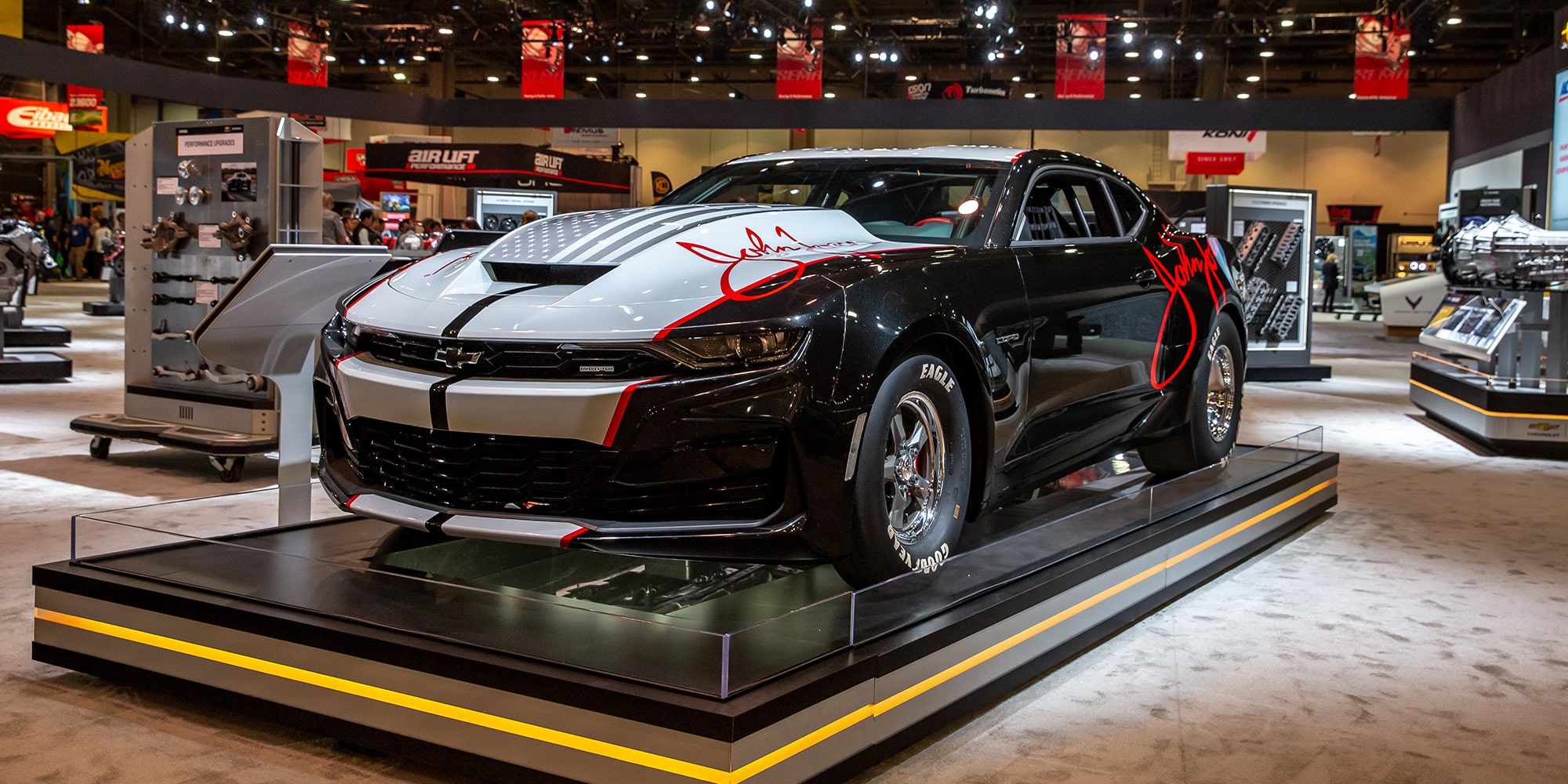 Front View of a 2020 COPO Camaro at an Auction