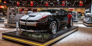 Front View of a 2020 COPO Camaro at an Auction