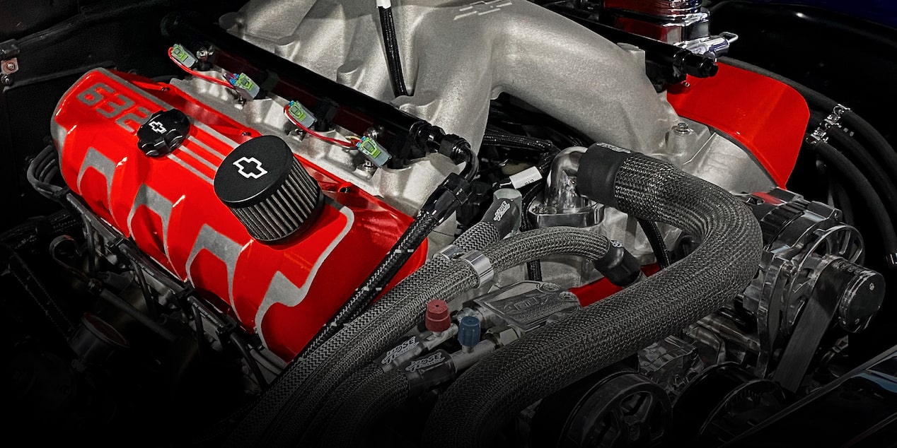 A Chevrolet Performance Parts Crate Engine