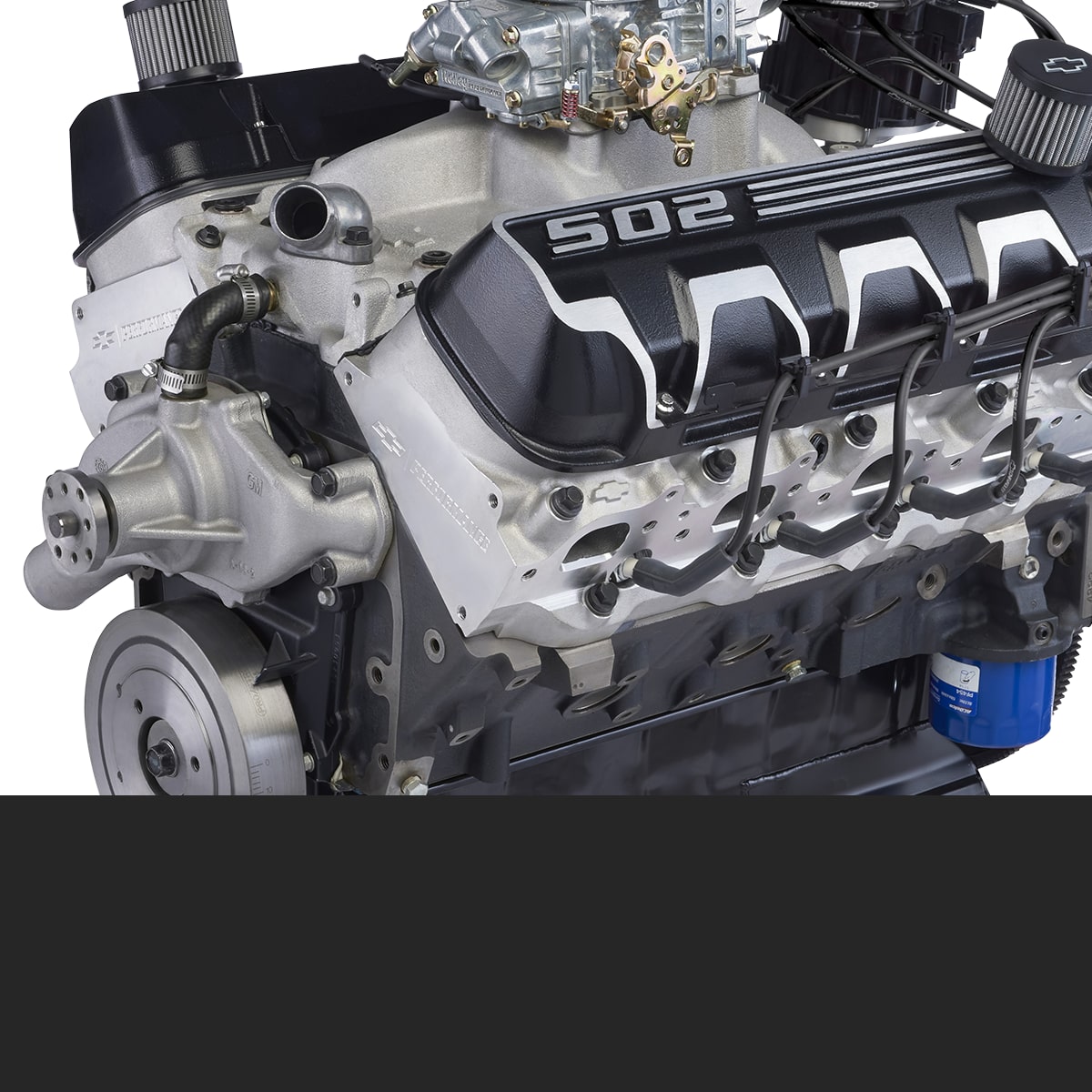 Un motor armado SP502/605 de Chevy Performance Parts