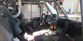 Inside View of a Chevy Off-Roading Truck