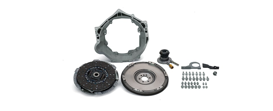 Chevrolet Performance TREMEC T56 Super Magnum Transmission Installation Kit For LS Engines With 6-Bolt Flange Part No. 19301625