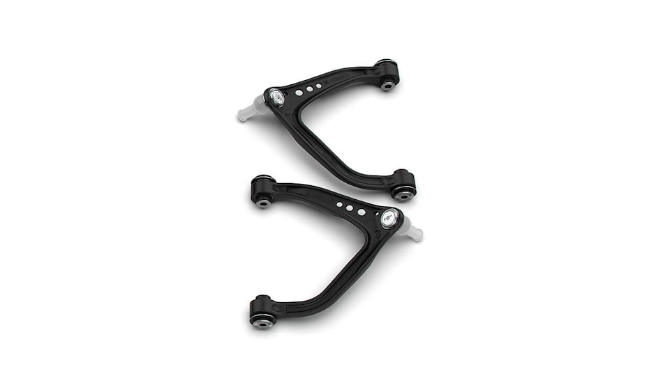 Accesorios de mejora de vehículos todo terreno Chevrolet Performance para la Colorado ZR2: Sistema de junta esférica para brazo de suspensión superior de ángulo alto, N.° de parte 84402363