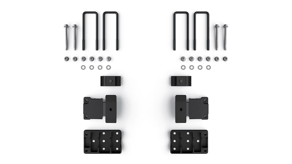 Accesorios de mejora de vehículos todo terreno Chevrolet Performance para la Colorado ZR2: Sistema de montaje con percutor de suspensión/hoja de muelle, N.° de parte 84422116