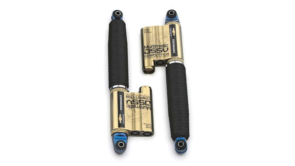 Accesorios de mejora de vehículos todo terreno Chevrolet Performance para la Colorado ZR2: Amortiguadores DSSV traseros de largo recorrido, N.° de parte 84981271