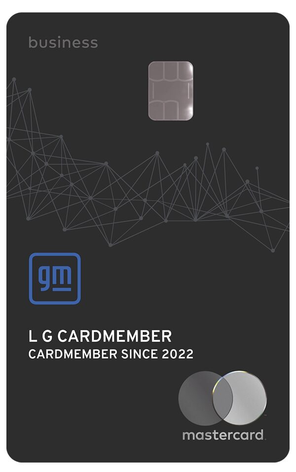 GM Business Card Used to Earn or Redeem Points