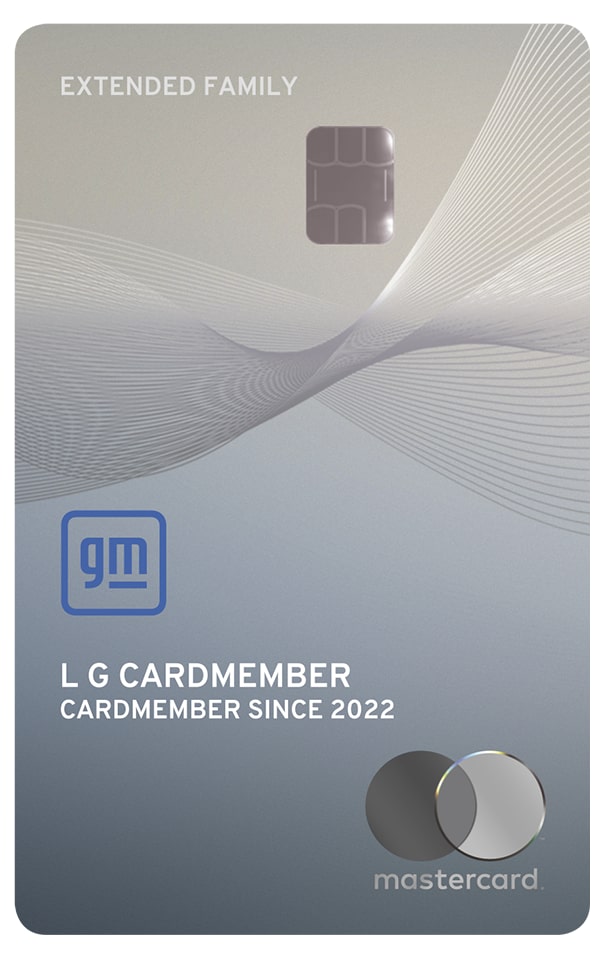 GM Extended Family Card Used to Earn or Redeem Points