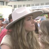 Concertgoers danced at the Chevy Vibes Font Porch music stage.