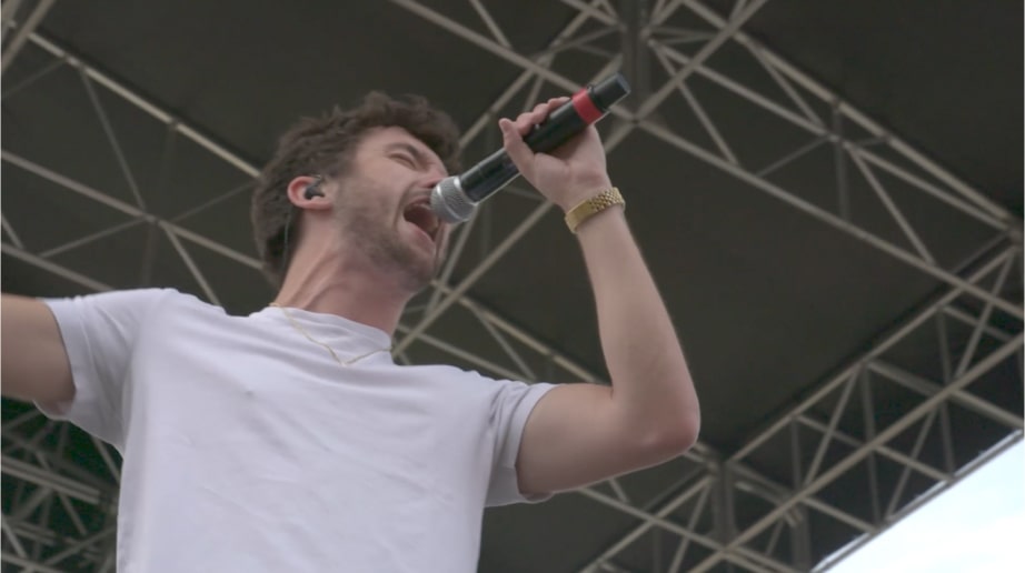 Artist singing at 2022 CMA Fest