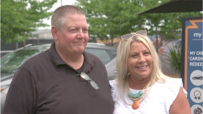 Douglas and Kerrie talking about My Chevrolet Rewards at the 2022 CMA Fest