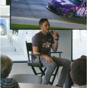 My Chevrolet Rewards members attend a Q&A session with NASCAR drivers at 2023 Daytona 500