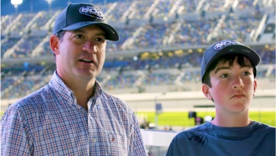 My Chevrolet Rewards members being interviewed about their experience at the 2023 Daytona 500