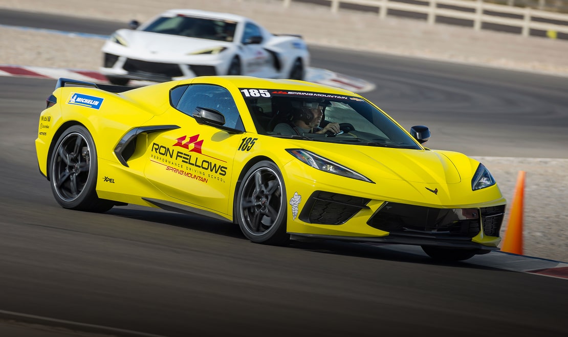 yellow race car