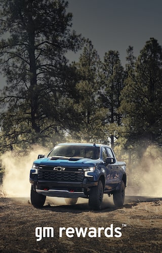 blue truck driving