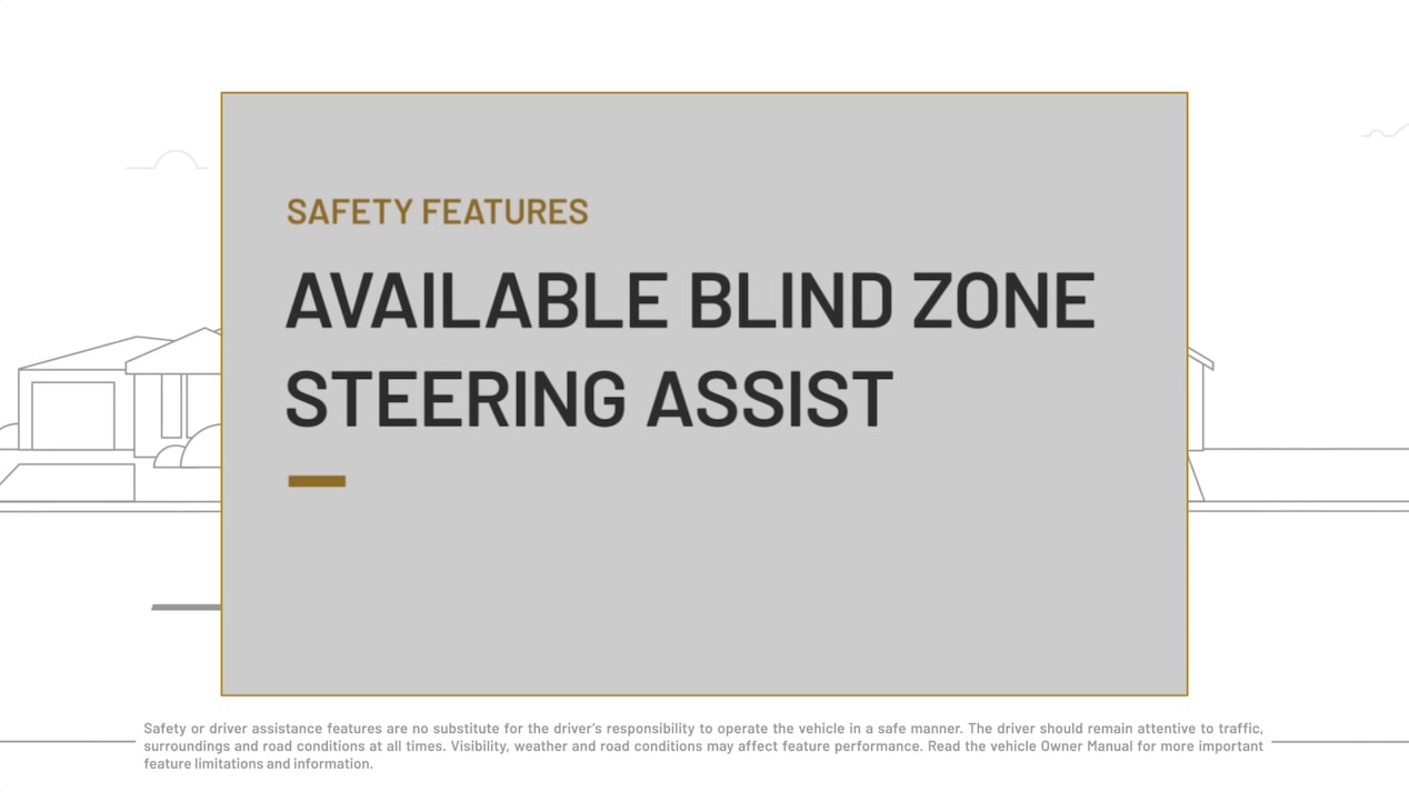 available blind zone steering assist