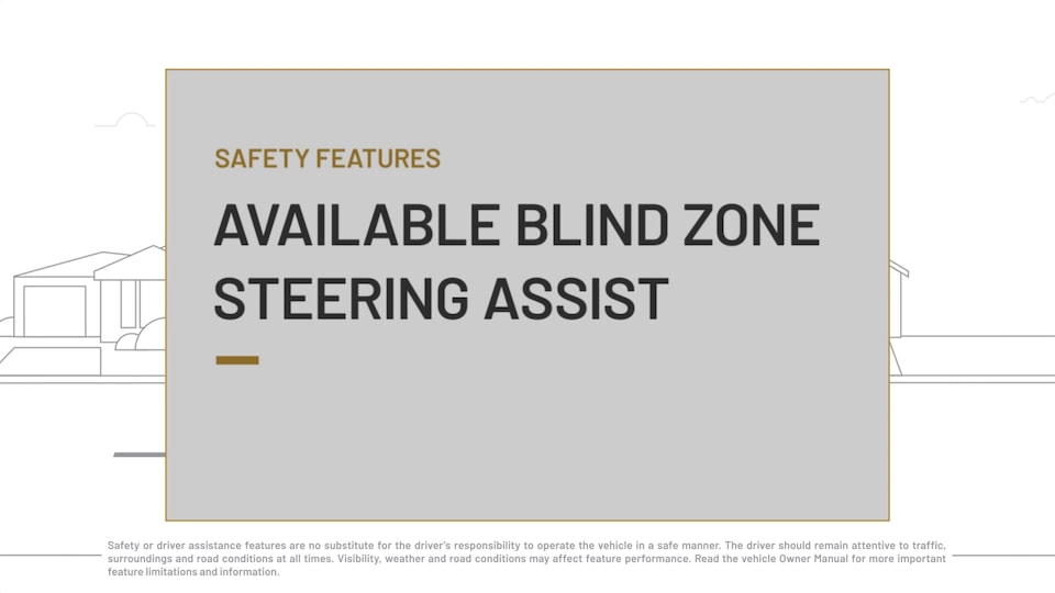 available blind zone steering assist