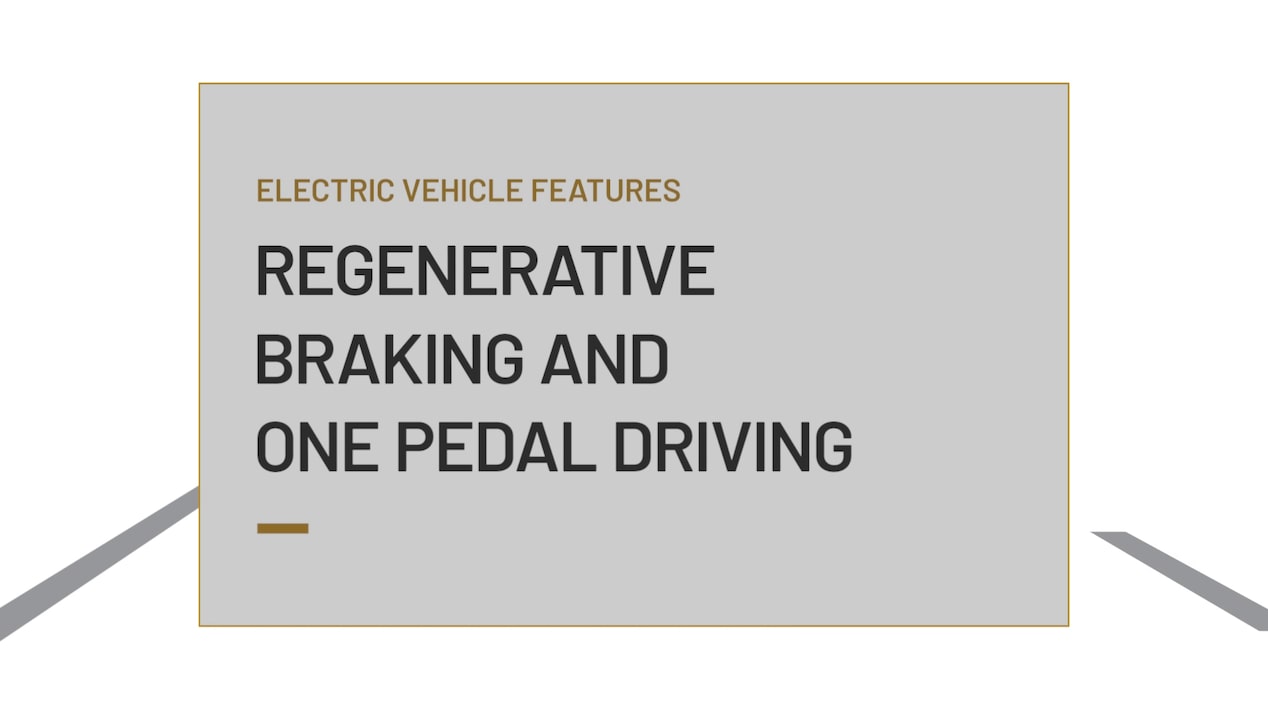 Regen on Demand and One Pedal Driving