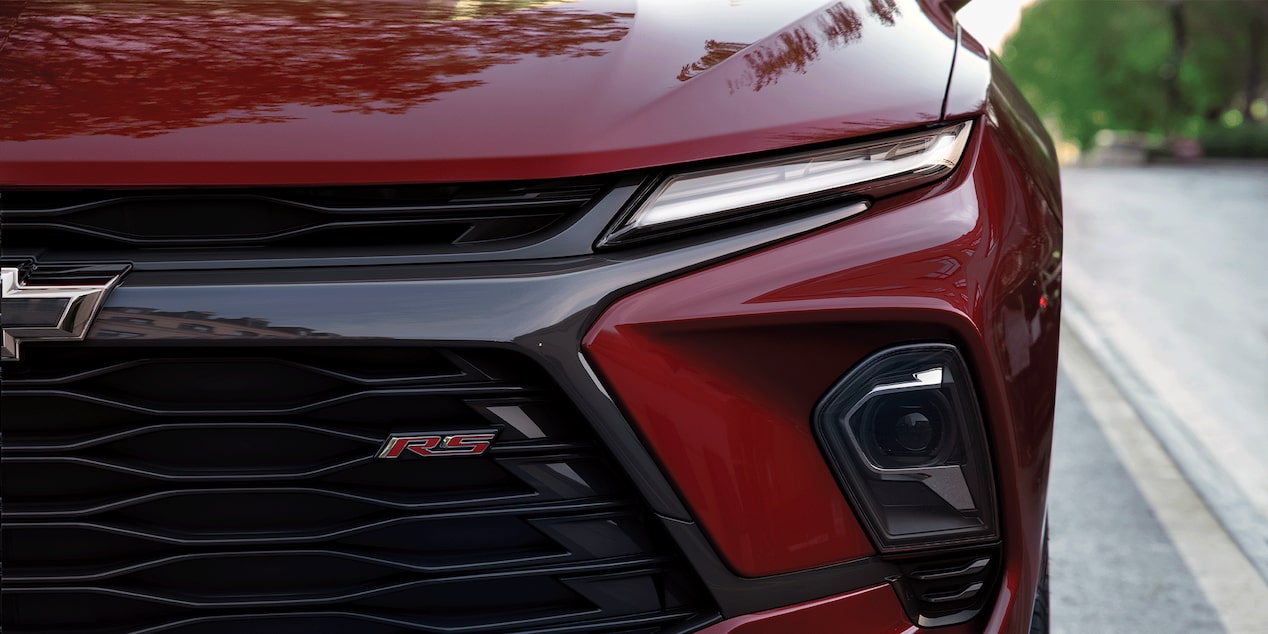 Close Up of the Headlights on the 2026 Blazer