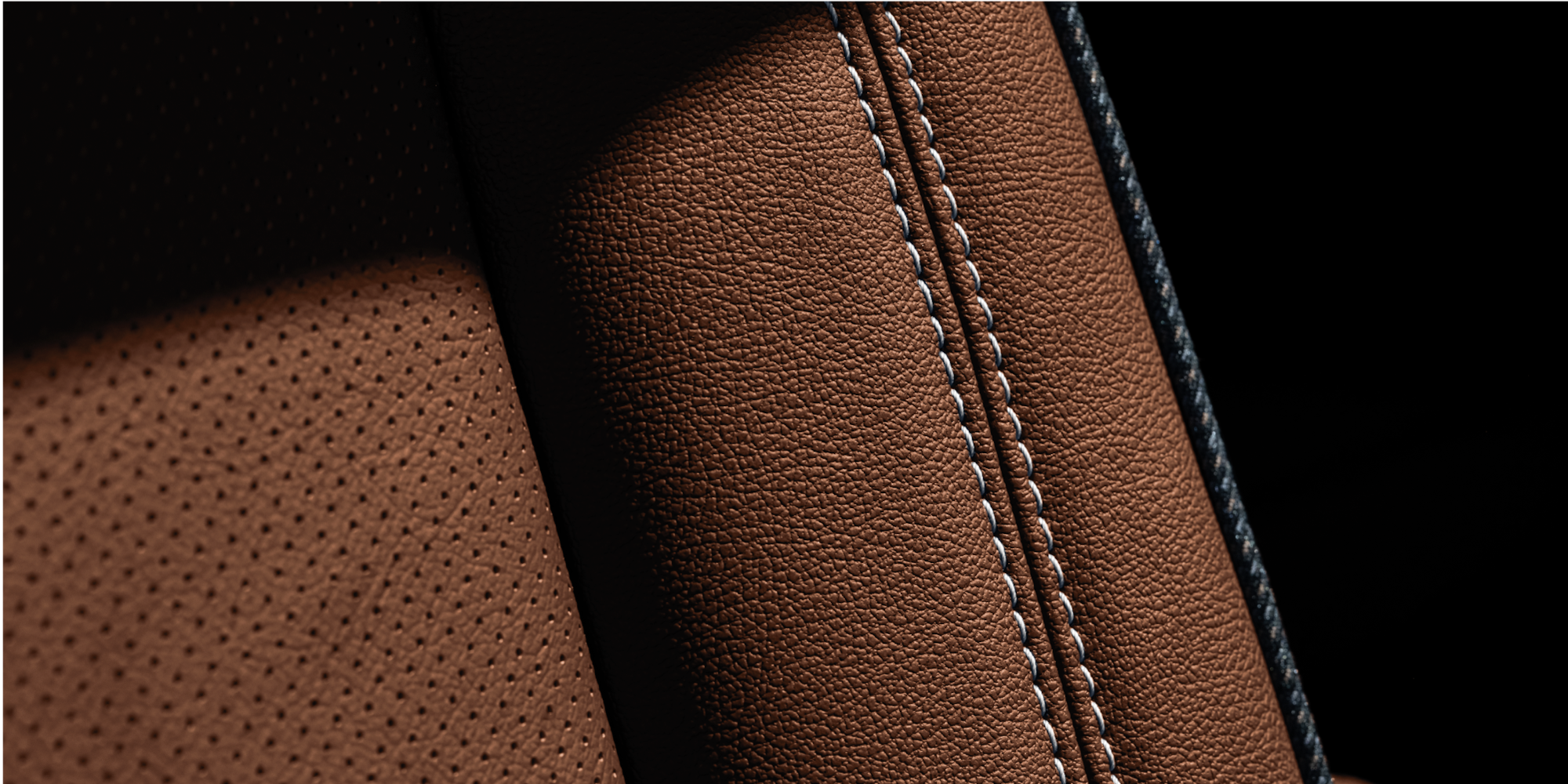 Close-up of the 2026 Chevy Suburban Seat Stitching