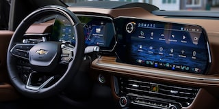 Passenger Seat View of the 2026 Chevy Suburban Driver Side Dashboard and Display Screen