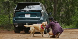 Man with Dog and 2026 Tahoe