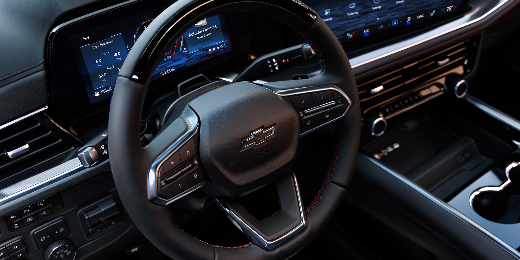 Suburban Tahoe interior dashboard