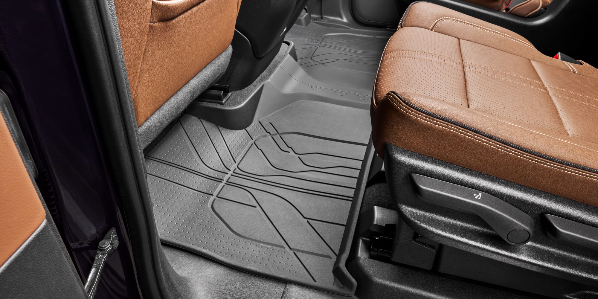 Close-up of the 2026 Chevy Tahoe Second Row Floor Mats