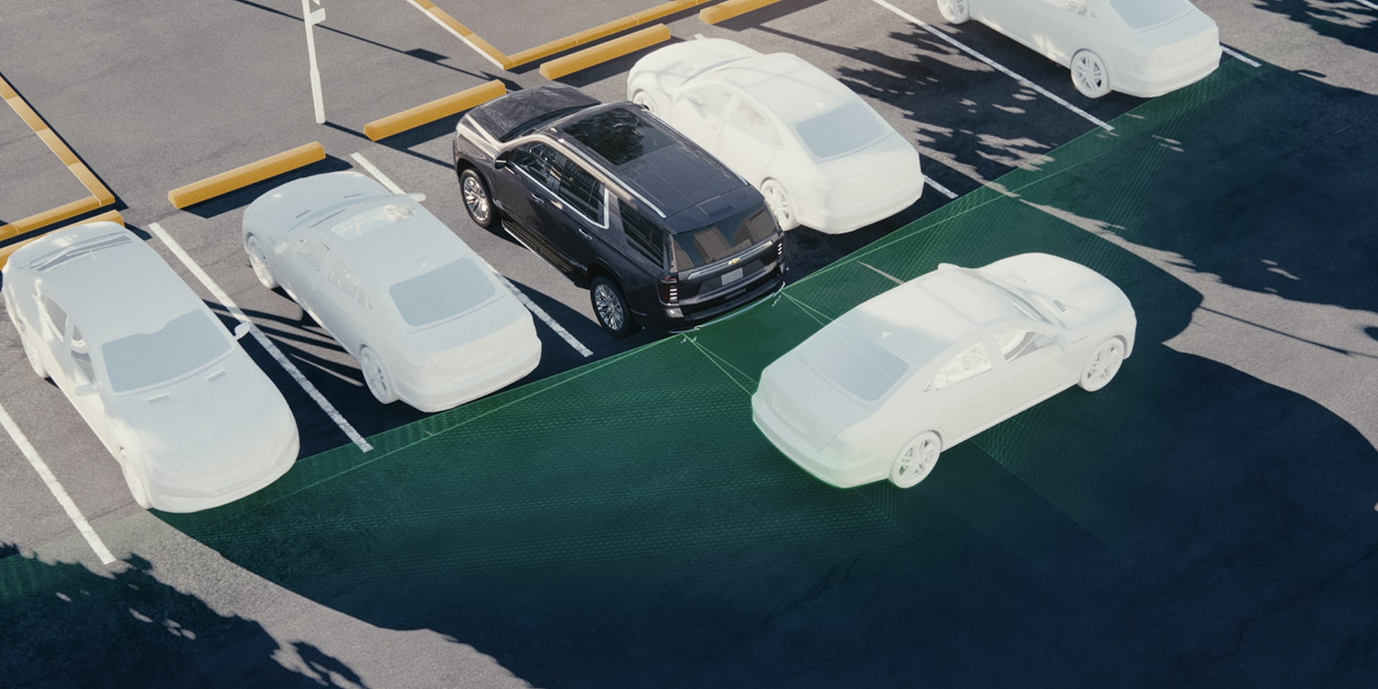 A Video Demonstration of the 2026 Chevrolet Tahoe Rear Cross Traffic Braking Safety Feature